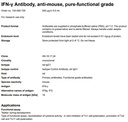 Anti-IFN-g pure functional grade, mouse